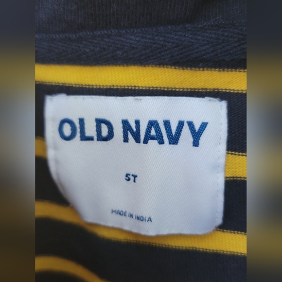 Old Navy Collared Long Sleeve Shirt 1/4 Zip Pocket 5t - Picture 4 of 6